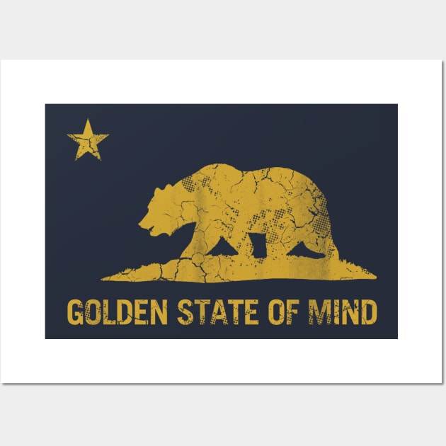 California Republic Golden State Of Mind Wall Art by E